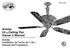 Ansley 52 in Ceiling Fan Owner s Manual. Ansley Ventilador de Techo de 1,32 m Manual del Propietario