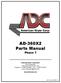 AD-360X2 Parts Manual