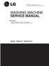 SERVICE MANUAL WASHING MACHINE MODEL: WM2233H* / WM2233H*/01 CAUTION