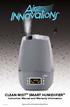 CLEAN MIST SMART HUMIDIFIER Instruction Manual and Warranty Information IM0031B READ AND SAVE THESE INSTRUCTIONS
