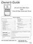 Owner s Guide. 24-inch Gas Wall Oven with Time-Of-Day Clock and Timer Canada w A/01/08