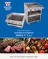 DANTE SERIES GAS CHARBROILERS SERIES: F, C, & L BUILT BY CRAFTSMEN. TESTED BY TIME.