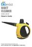 BIDET CLEANER. Owner s Guide MODEL EM-307. Please read all instructions before use. KEEP YOUR RECEIPT FOR WARRANTY PURPOSES.
