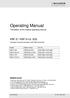 Translation of the original operating manual