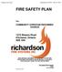 Unapproved Copy Submitted to KFD - June 6, 2017 FIRE SAFETY PLAN COMMUNITY CHRISTIAN REFORMED CHURCH Bleams Road Kitchener, Ontario N2E 3X6