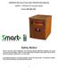 SMART+ PRODUCTS Infrared Heater. Safety Notice