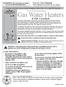 Gas Water Heaters. Use & Care Manual