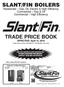 SLANT/FIN BOILERS TRADE PRICE BOOK