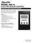 MODEL EM-10 ELECTRIC BOILER CONTROL OPERATION AND INSTRUCTION MANUAL