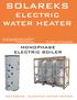 SOLAREKS - ELECTRIC WATER HEATER