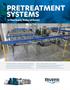 PRETREATMENT SYSTEMS. For Metal Cleaning, Washing and Recovery FOR PAINT, POWDER, E-COATING AND PLATING OPERATION CUSTOM CONFIGURATIONS UP TO 7 STAGES
