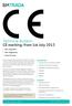 Technical Bulletin CE marking: from 1st July 2013