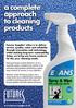 a complete approach to cleaning products