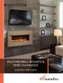 BLT-IN-5124 Electric Fireplace in Venetian Grey color, Classico finish concrete face with Sable fire glass