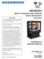 MD4060DA. Installation & Operation Manual. Medium Temperature Self Contained Vertical Merchandiser with Doors