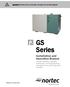 GS Series. Installation and Operation Manual